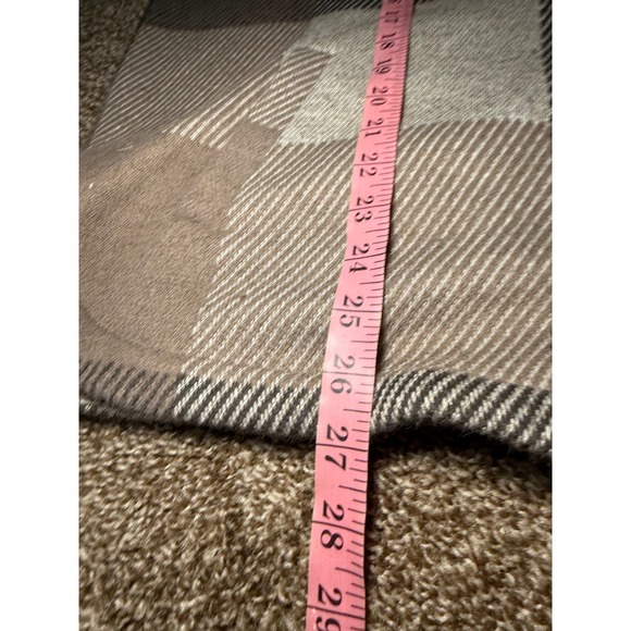 Maurices Plaid Patchwork Shacket Shirt Jacket Button Up Oversized Womens 1X - Picture 6 of 9